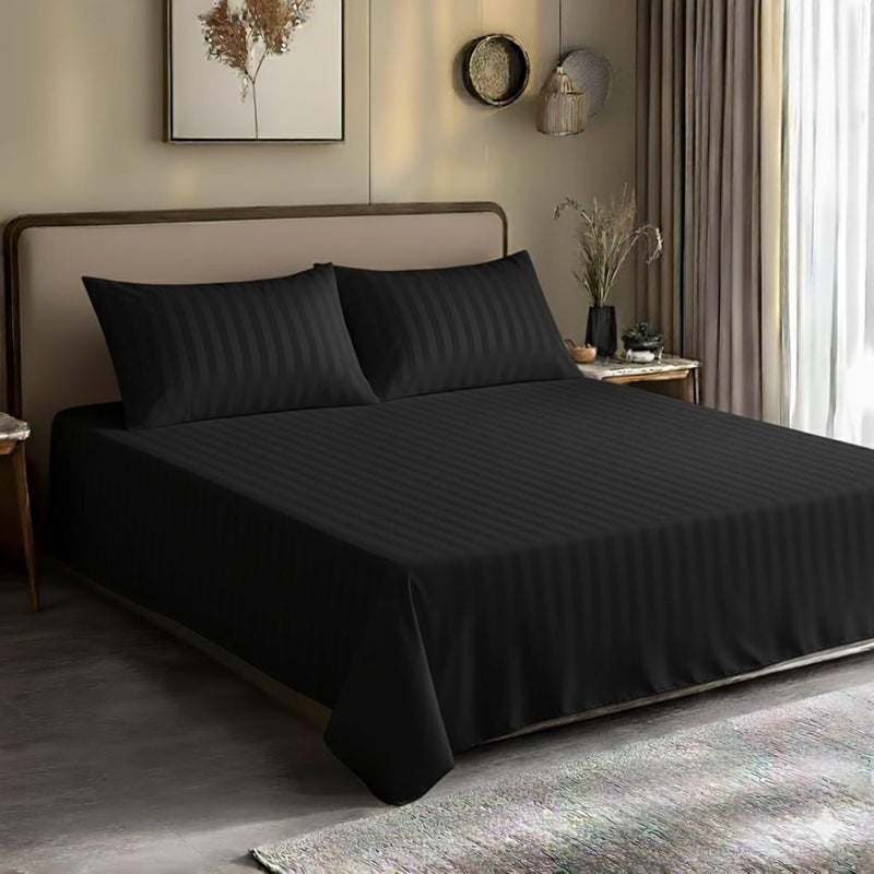 Bedding Zone King Bed Sheet Set - Charcoal - Image 3